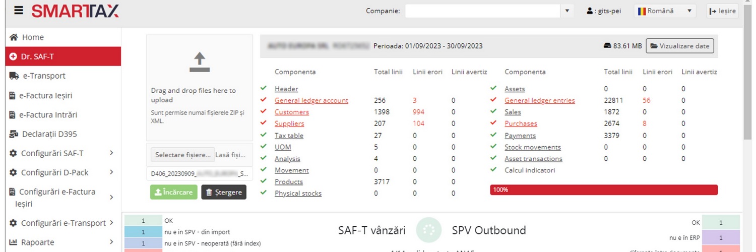 Urmează faza verificării de către ANAF a datelor din raportarea SAF-T