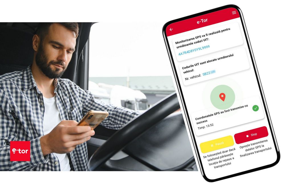 e-Transportator urmarire transport prin GPS 